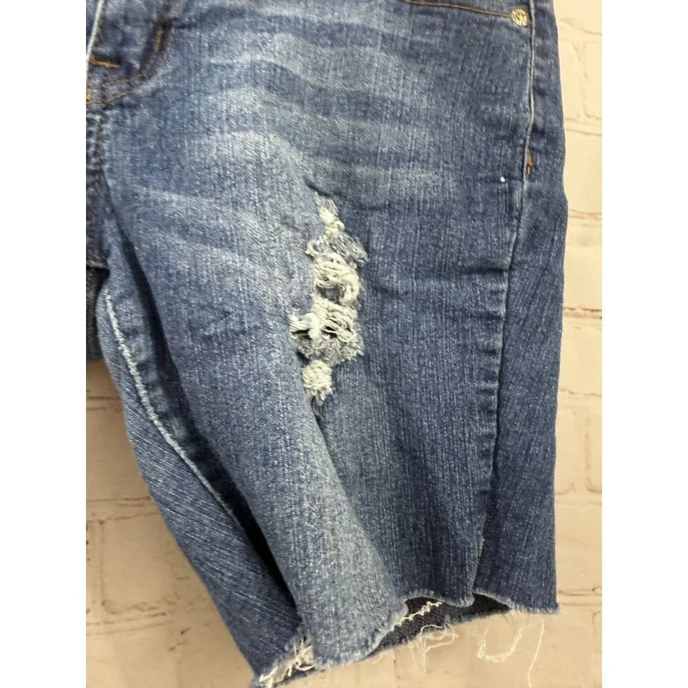 American Quality Denim DIY Cut Off Jean Shorts  Juniors Size 9 Medium Wash